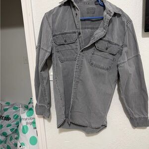 Faded Glory Men's Charcoal Shirt Jacket